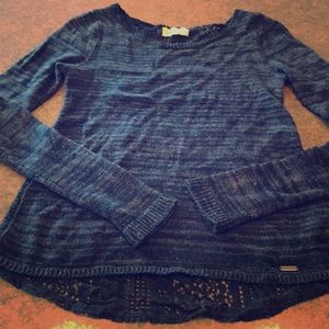 Hollister women’s top crocheted back size small